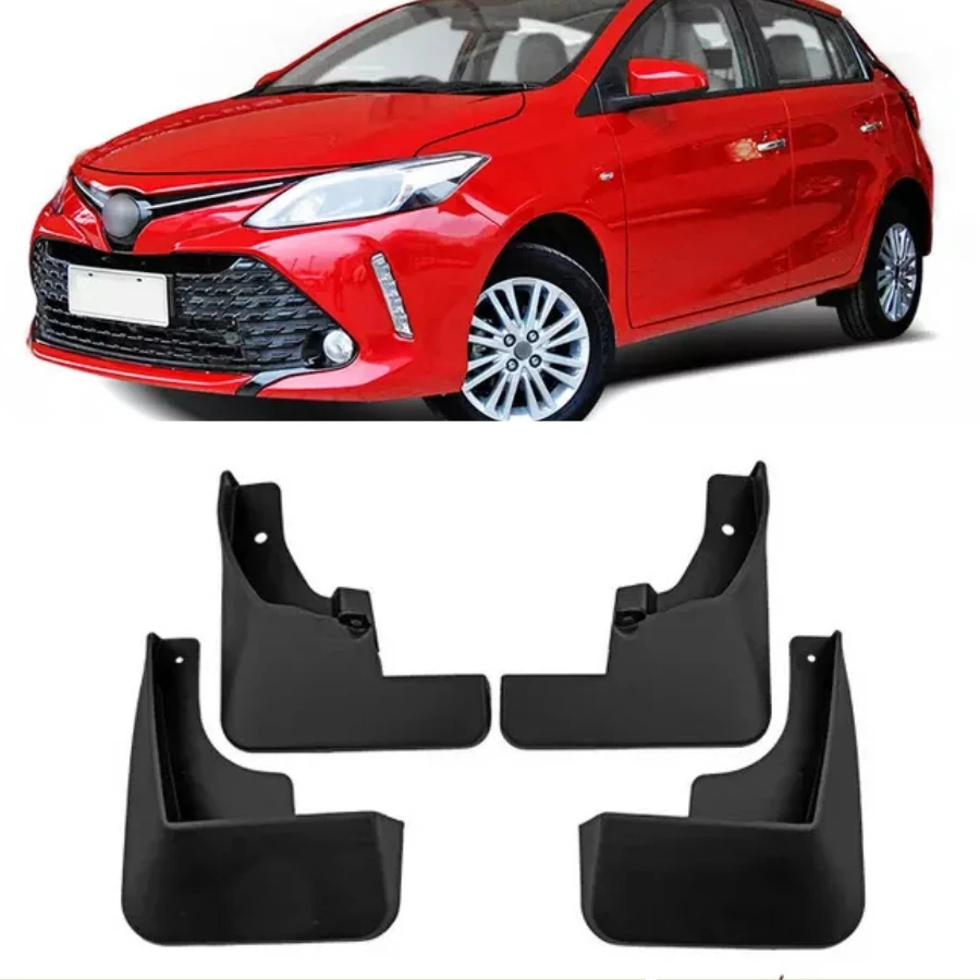 TIYPEOR Splash Guards Mud Flaps Guards Fender for Toyota Yaris Vios 2014 - 2019 Exterior Accessories Mudguard Car Splash Guard
