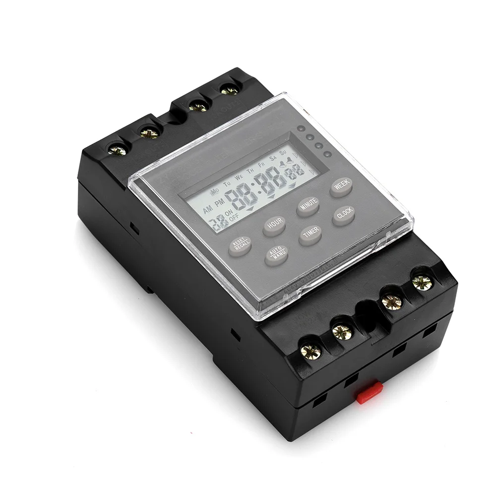 Manhua Electronic Programmable Time Switch AC 220V 25A 1 Minute to 168 Hours Digital Automatic Timer Din Rail Mount MT16G-3a