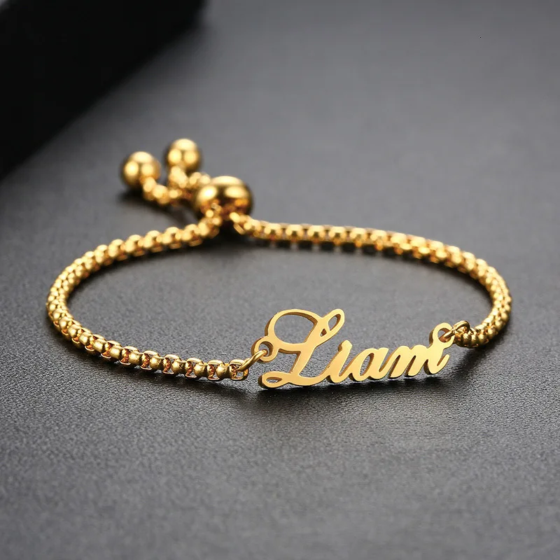 Customized Name Bracelet 22K Gold Plated – Metllory Trends