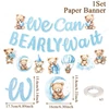 banner orso blu bianco