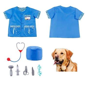 Low Price Kids Gift Baby Clothes Autumn Gots Certified Custom High Quality Baby Cosplay Pet Doctor Sublimation Clothes