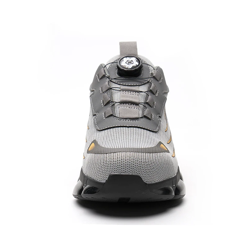 ZG918 Safety Shoes Factory  Dial Fastener Safety Shoes Men,  Black Twist Dial Lock  Safety Sneaker