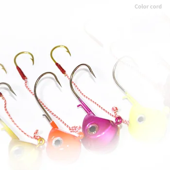 120g Plastic & Lead Jig Head Double Hook with 3D Eyes for Bass Marlin & Pike-Lure Fishing in Lake & Saltwater – Metal Jig – view 4