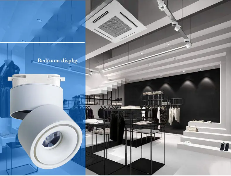 Folding spotlight led surface mounted spotlight surface mounted downlight track light cob ceiling downlight