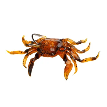 3D Simulation Soft Crab Fishing Lure With Hook, Bionic Artificial Bait for Saltwater Grouper Giant Grouper Fishing – Soft Lure – view 2