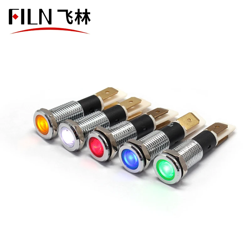 10 x Red AC220V 10mm Power Signal Indicator Light Plastic Neon Pilot Lamp XD10-3 