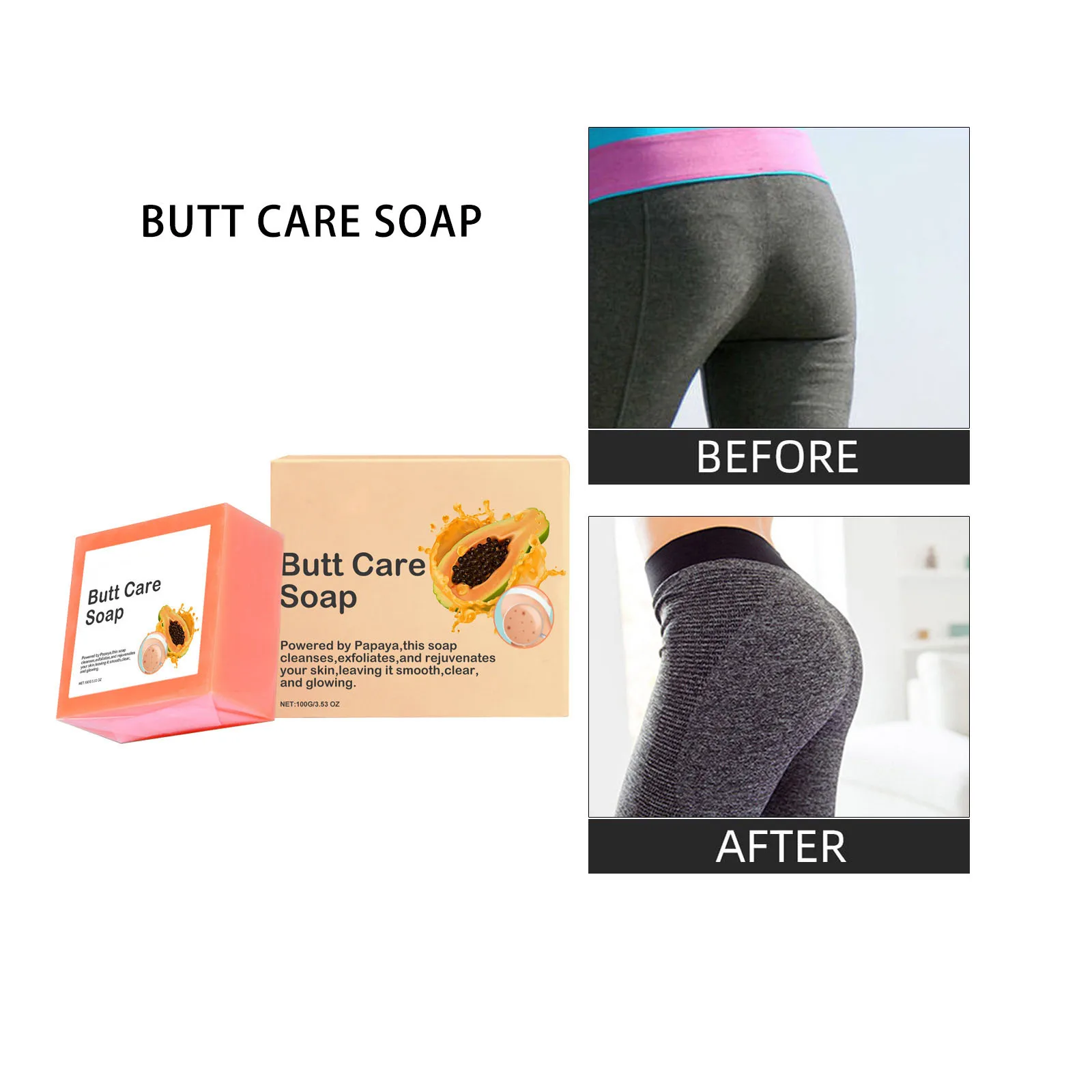 Wholesale China Factory Butt Soap Butt Smoothing Nourishing Firming Organic Lifting Hip up Butt Firming Soap for Women