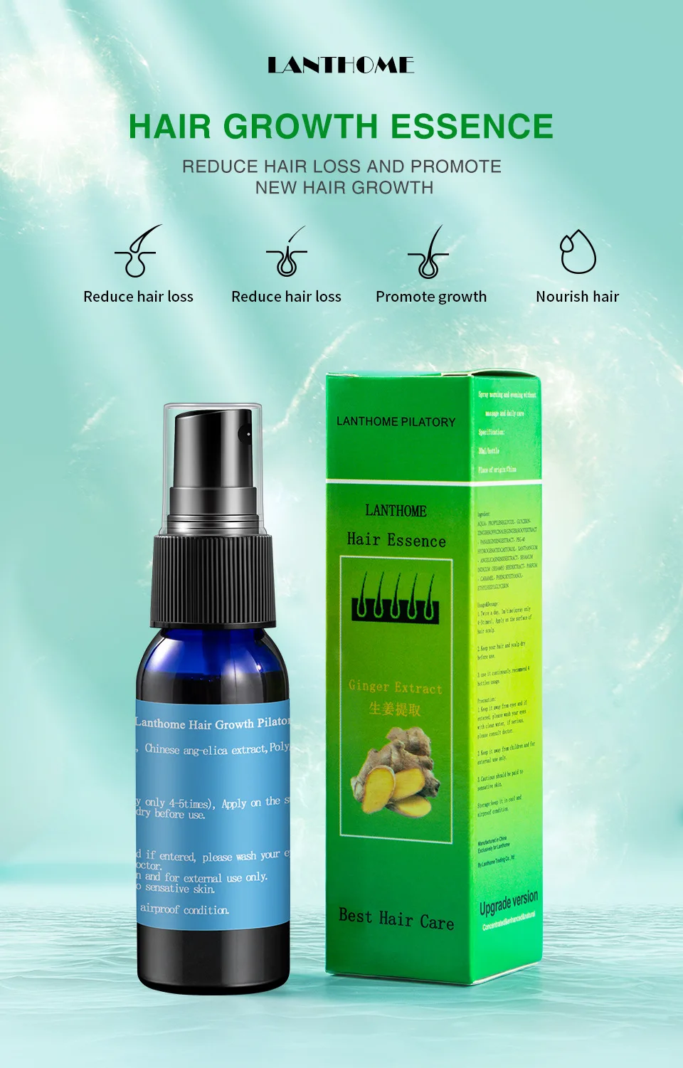 2022 Lanthome Best Selling 30ml Reduce Hair Loss And Promote New Hair  Growth Hair Growth Essence - Buy Hair Growth Essence,Reduce Hair Loss  Essence,Lanthome Product on 