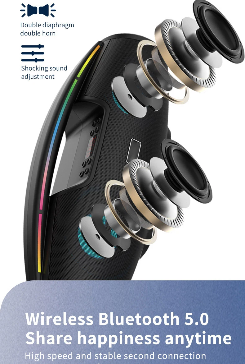 Горячая Распродажа boombox 3 беспроводные bluetooth-динамики BT5.0 наружный сабвуфер Partybox высокой мощности внешний Бумбокс 2