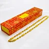 Collana di perle oro-oliva con scatola