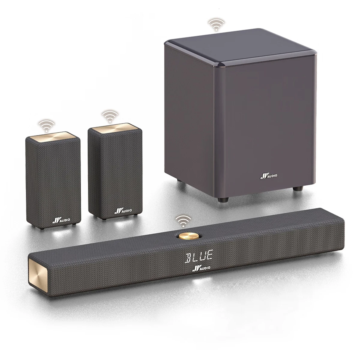 Channel Home Audio Theater Full Wireless Speaker, Soundbar  Speaker, Surround Speakers, 8-inches Subwoofer