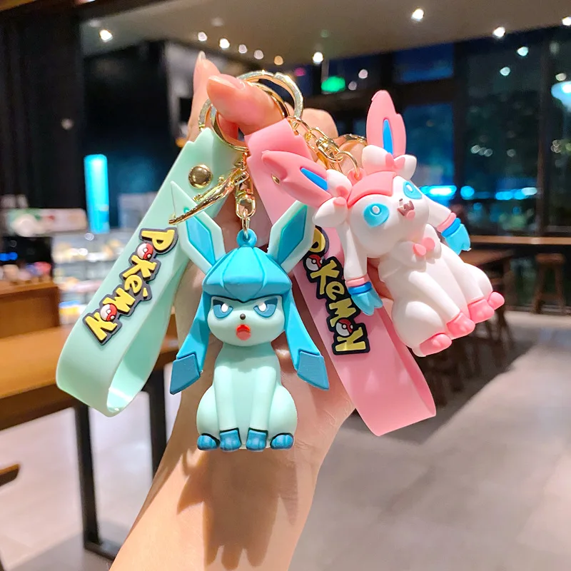 Cute Eevee Family Keychain - Perfect Gift for Pokemon Fans