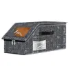 Caja para guardar sombreros negra-1 negra con punto blanco