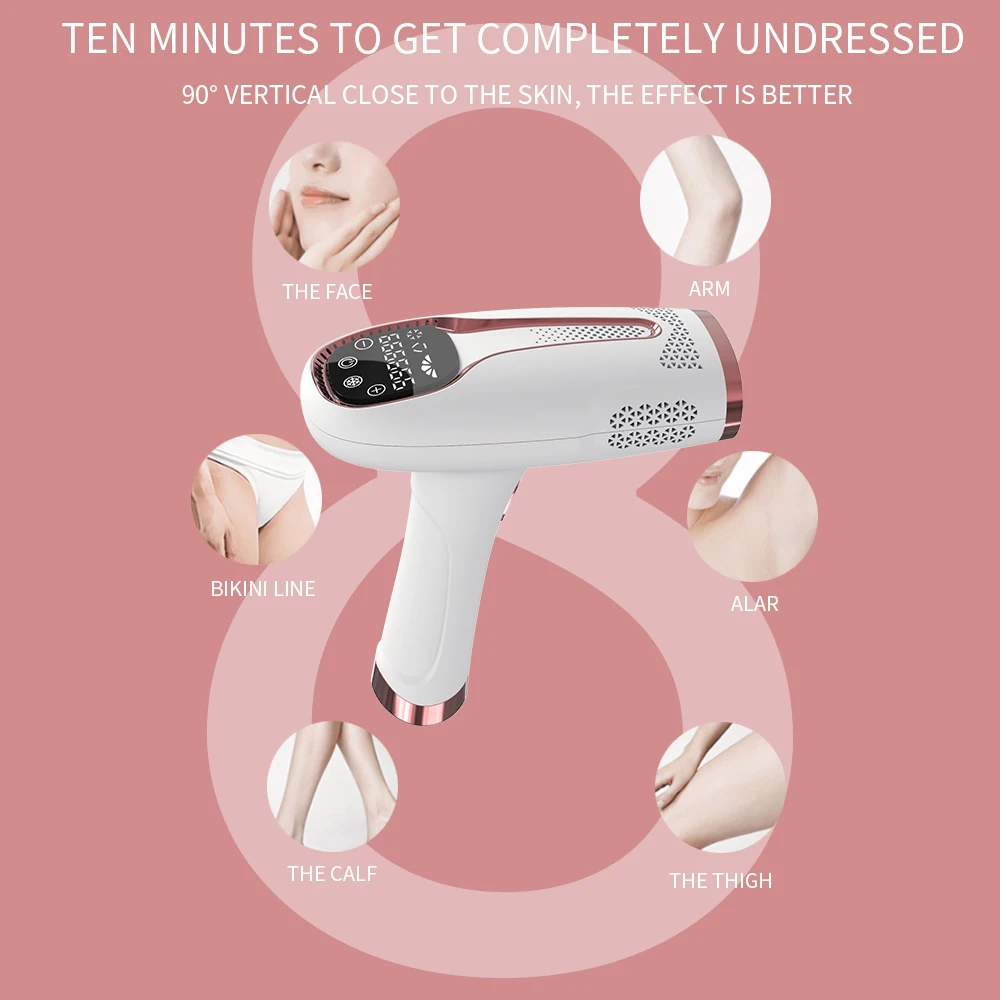 Ipl Laser Permanent Hair Removal Home Handle Mini Portable Electric ...