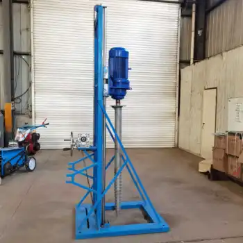 Electrical hydraulic borehole earth screw mini drilling rig machine price