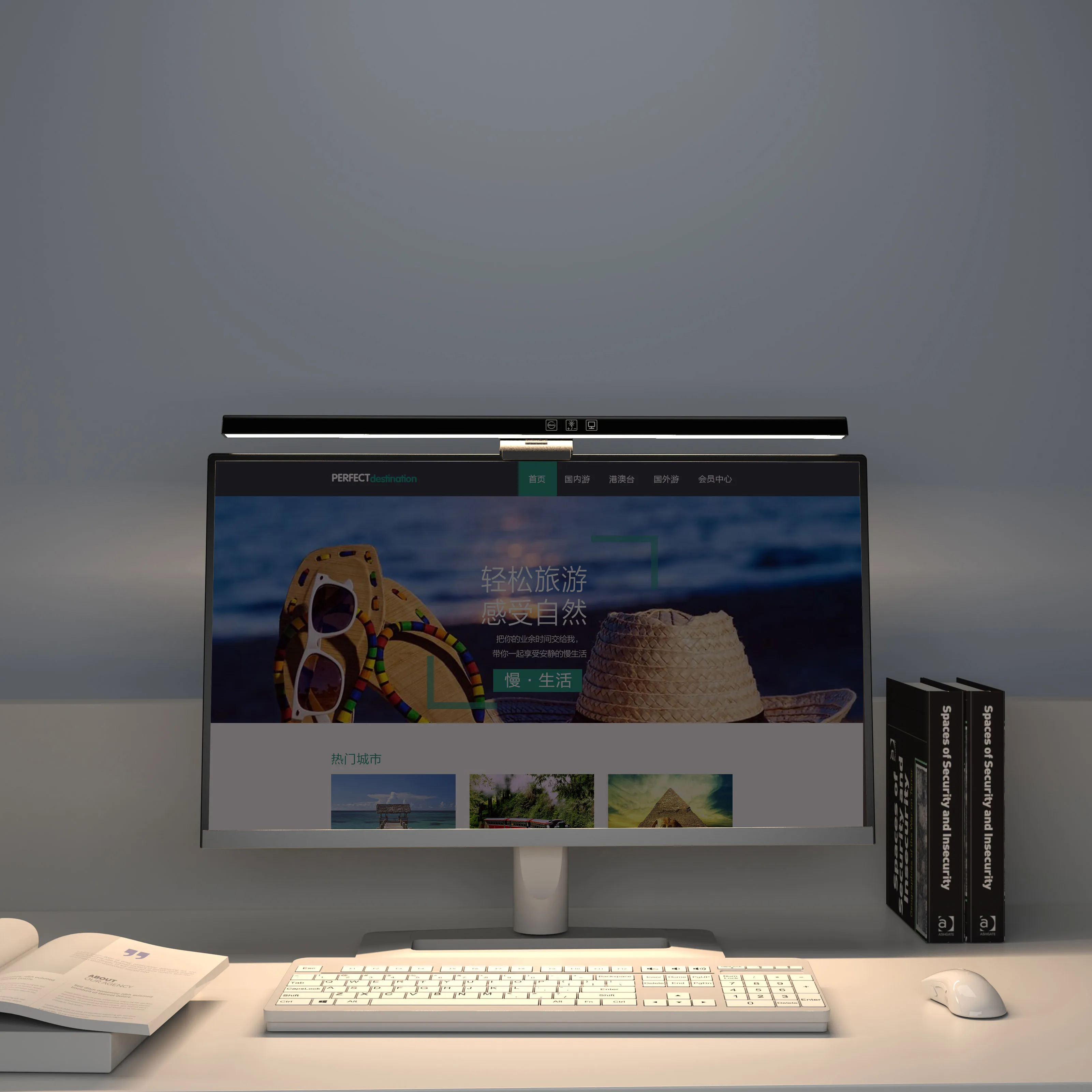 Computer Monitor Lamp Eye Protection Led Screen Light Study On Office ...
