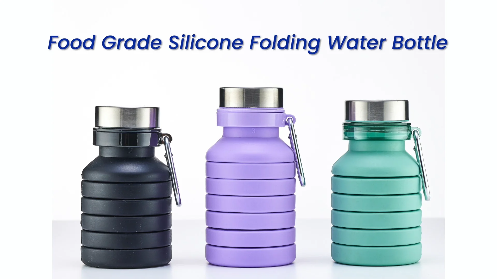 Custom Food Grade Bpa Free Silicone Gym Portable Foldable Heat