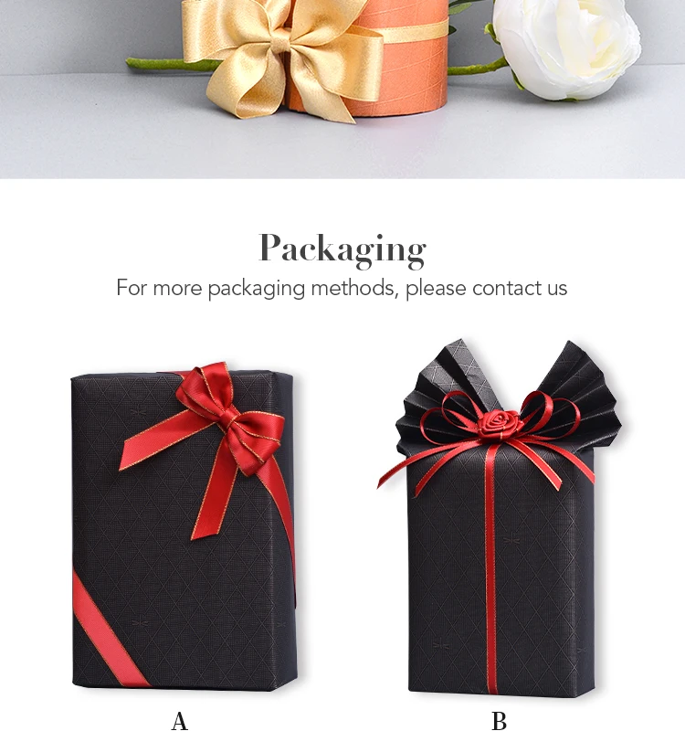 Ribest Grosgrain Satin Customize Elasticated Ribbon Hair Bows Gift Box