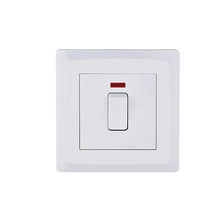 VNX Modern 20A 1 Gang Hotel Touch Control Light Led Wall Switch With Night Light