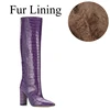 Purple with Plush lining