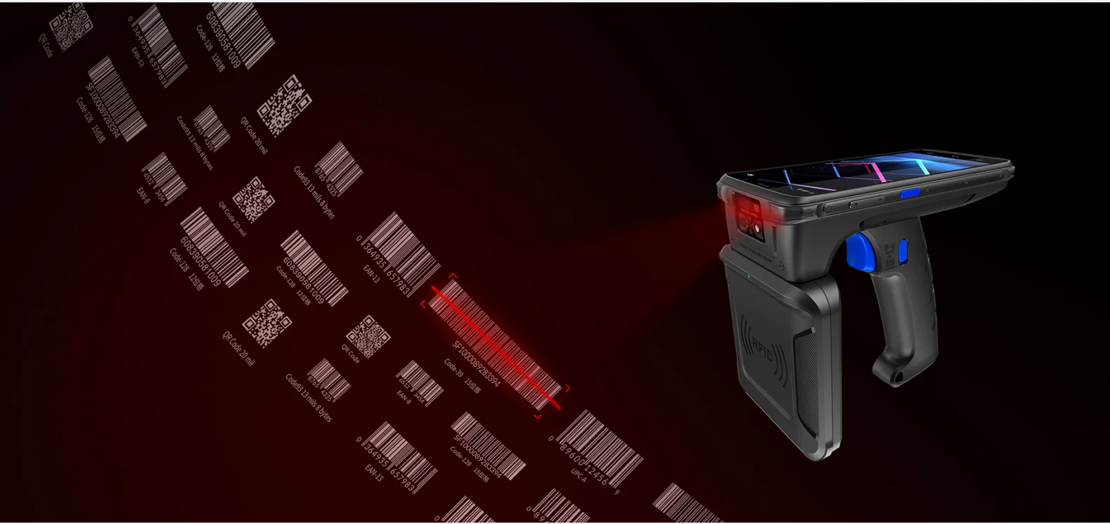 UHF RFID Reader R20 Handheld PDA - Long Range & Barcode Scanner