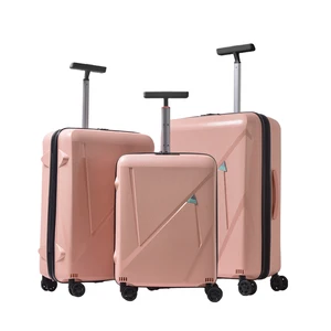 PP Luxury Travel Style Carry-On Luggage Spinner Wheeled 3 PCS Sets Trolley Suitcase on Sale