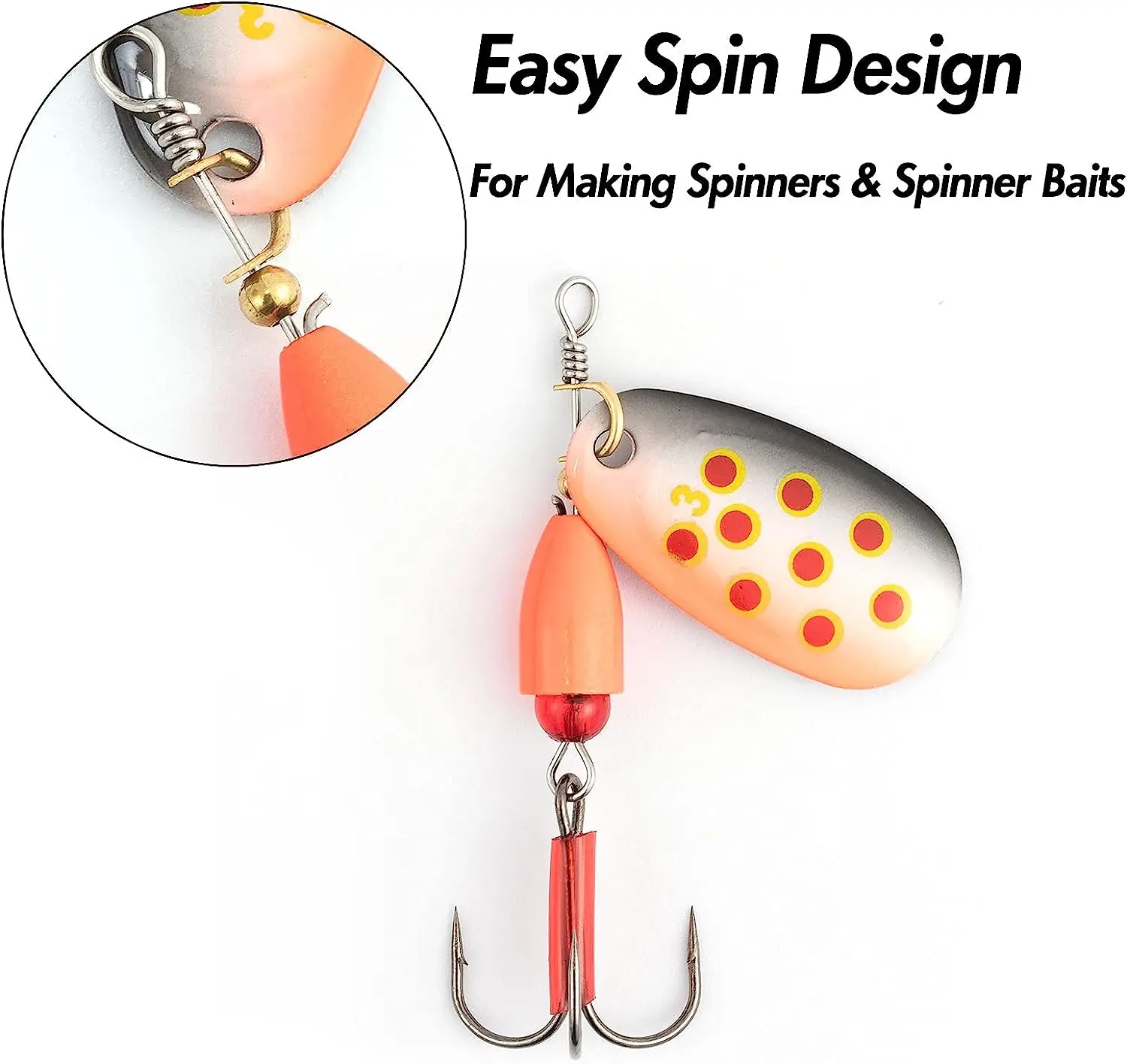 Size 2 Easy Spin Clevis For Lure Making & Spinner Rigs - Wire Bending, Tackle Craft