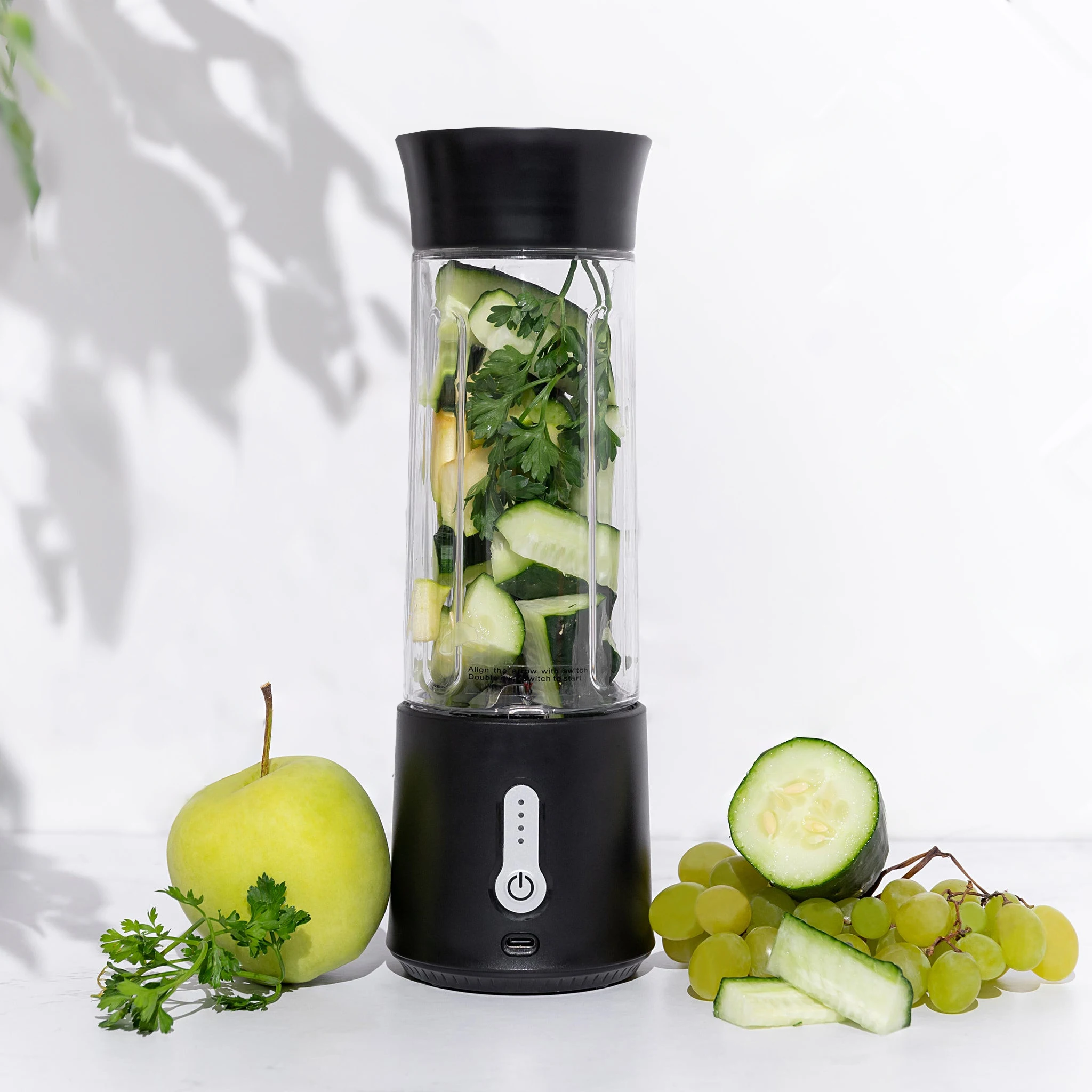 Portable Mini Hand Blender USB Rechargeable Smoothie Juicer - Main Image