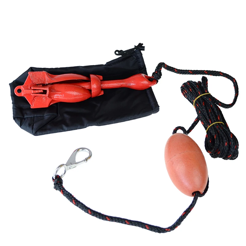 Marine Folding Grapnel Kayak Anchor Kit Hot Dipped Galvanized 1.5kg