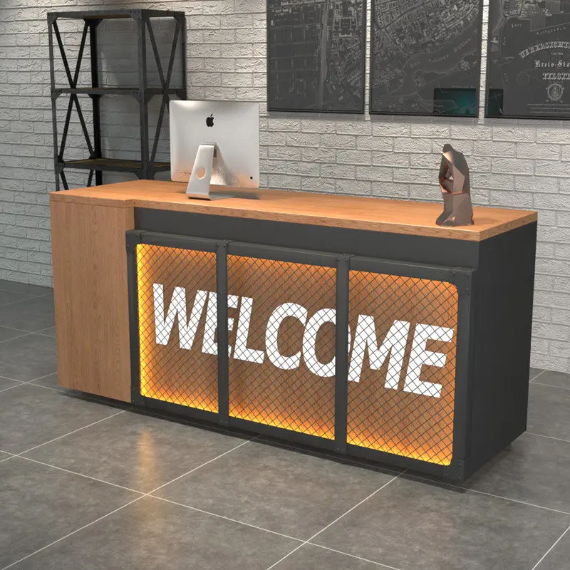 Loft Style Design Cash Cashier Money Restaurant Cafe Bar Bill Counter Checkout Salon Reception Desk