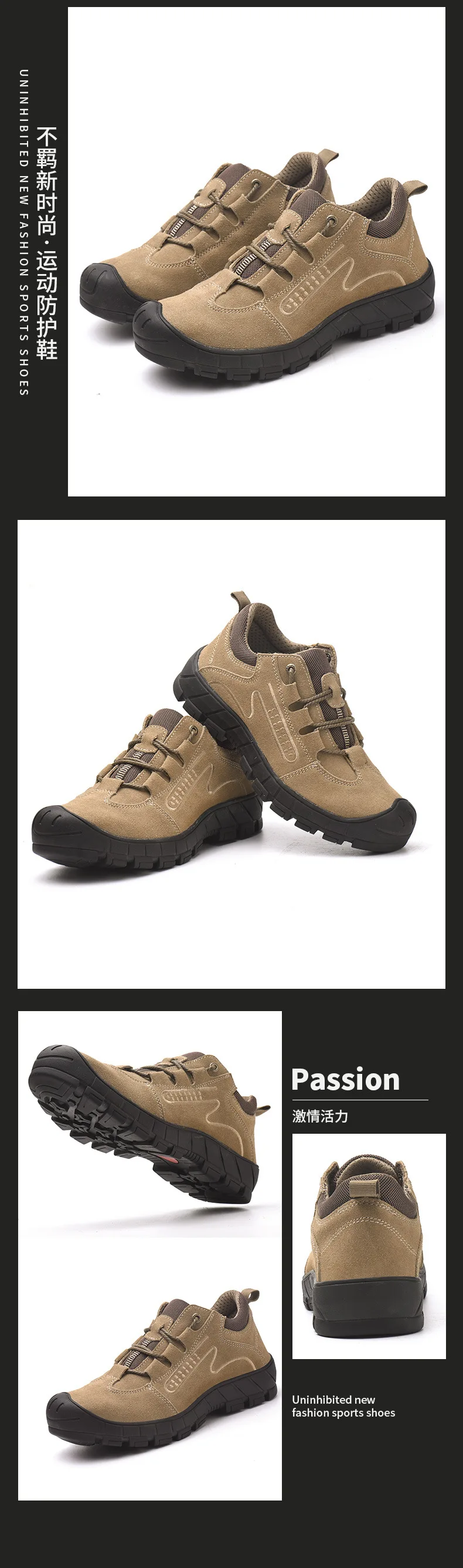Breathable Comfort Men Indestructible Shoes Steel Toe Safety Shoes Men ...