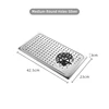 Silver Round Hole M