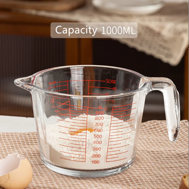 Измерительные инструменты термостойкая 500 мл 1000 чашка для молока и кофе стеклянная мерная выпечки с