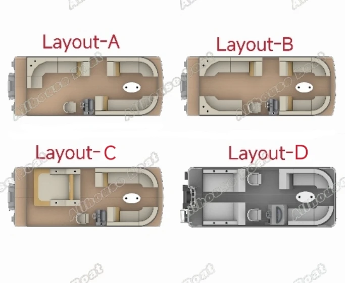Custom Professional River Crossing Float Tube Party Luxury Aluminium Boat Pontoons Floating Pontoon Boat with Motor and Trailer