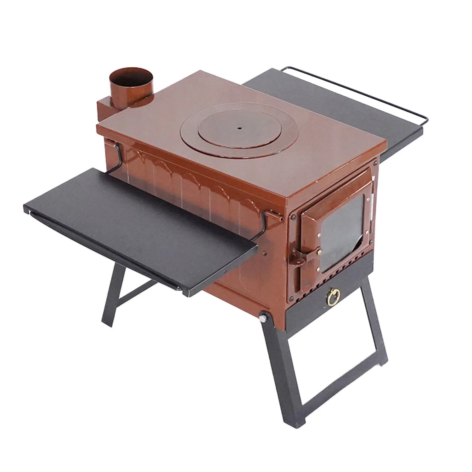 Fireplace Large Glass Biggest Modern Cast Iron Wood Cook Stove Antique