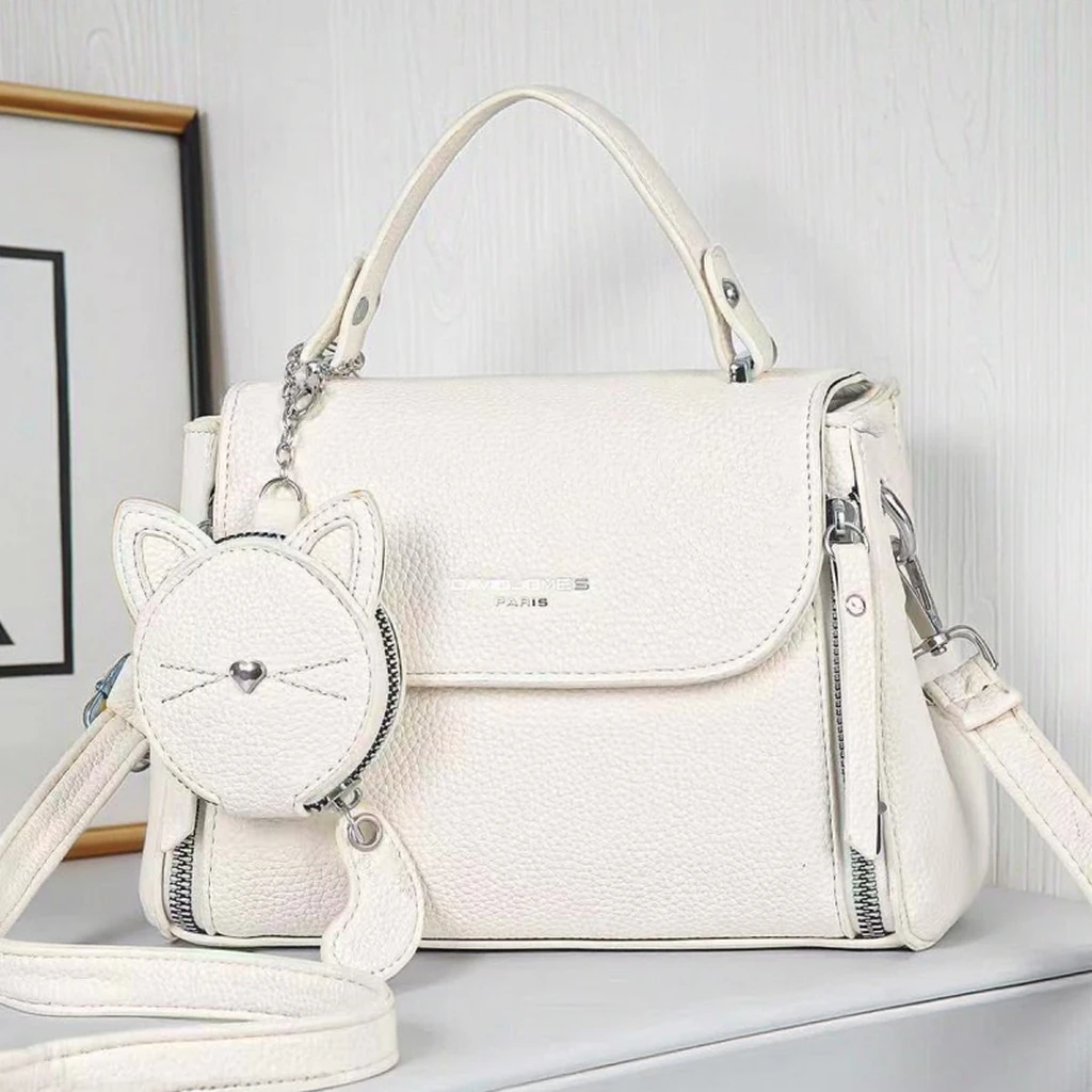 2025 Designer Women's PU Leather Handbags Shoulder Bags Zipper Closure Sacs Main Pourbags for Women