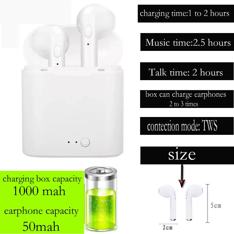 I7s Tws Earbuds Truely New Product Tws Earbuds Portable Earphone Stereo Earbuds I7s - ANKUX.COM