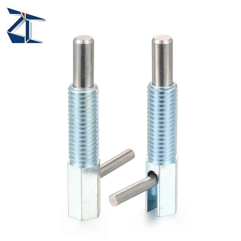 Custom High Strength M6 Stainless Steel Retractable Indexing Plungers Spring Plunger With Rest Position