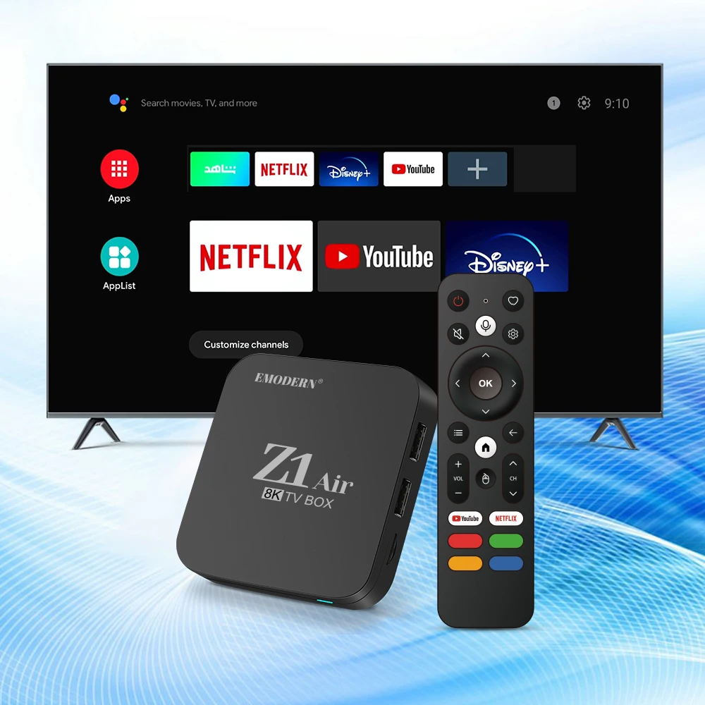 Factory Ready to Ship TV Box - Android 10, 4K HD, 8+128GB, Voice