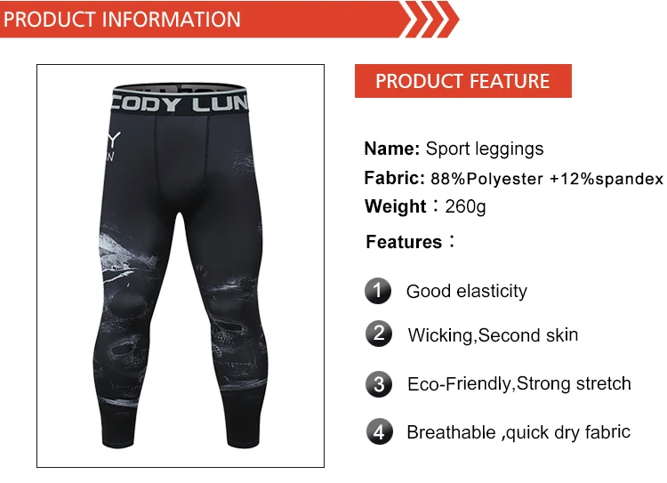 OEM BJJ Spats Leggings Custom Logo Men Compression Pants for MMA Grappling Combat Sports Quick Dry Printed Training Tights