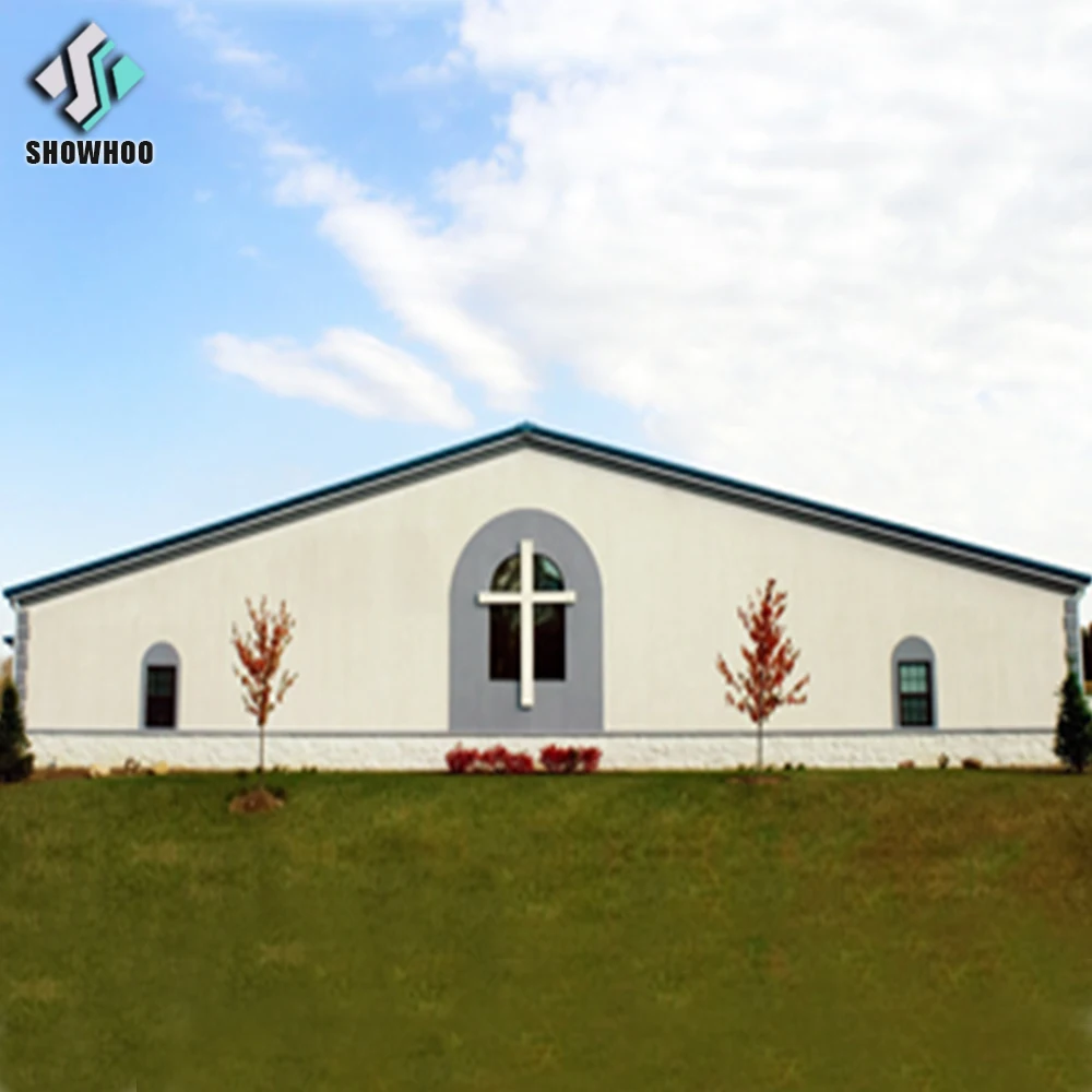 China Manufacture Prefabricated Steel Structure Prefab Church Buildings