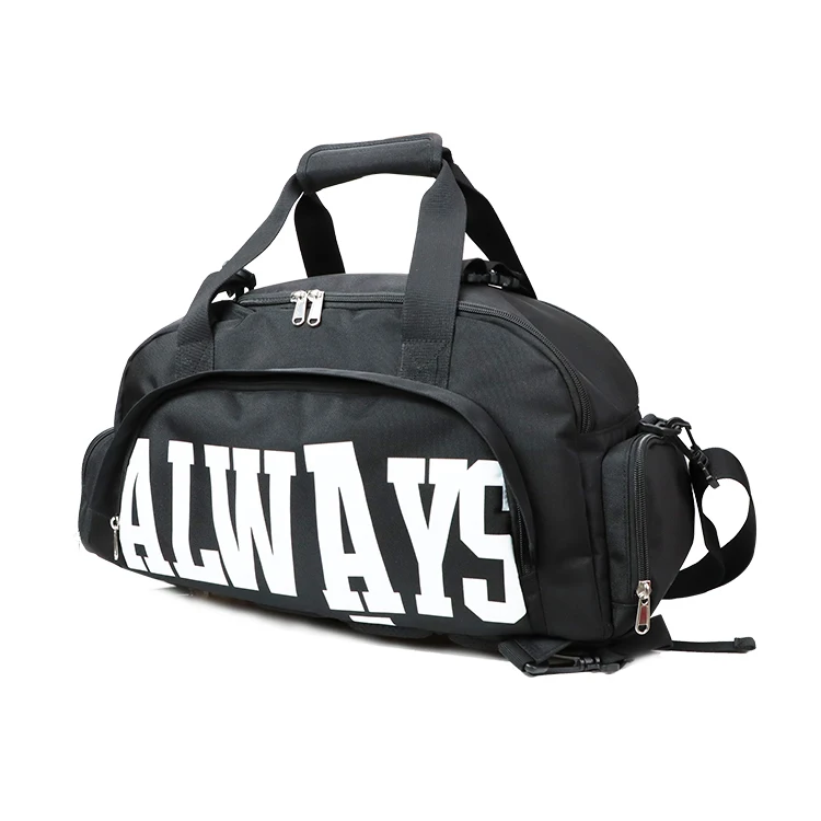 Waterproof Overnight Gym Travel Bag Casual Duffle Sport Backpack With Shoe Compartment