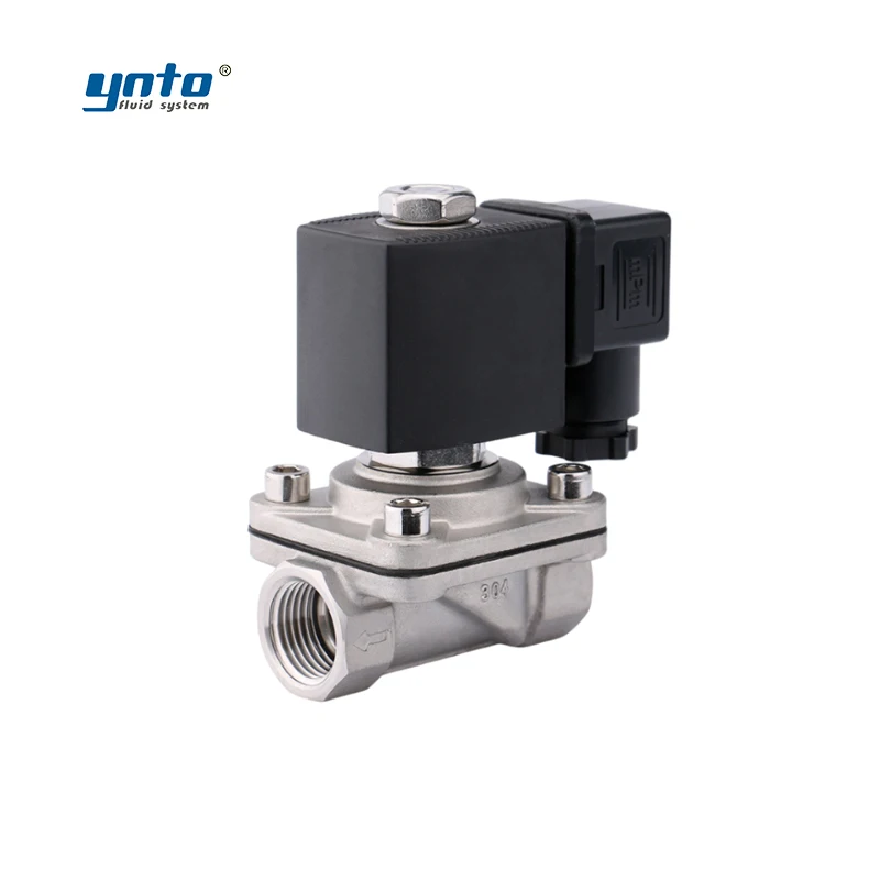 YNTO Compact Direct-acting Gas Stainless Steel Solenoid Valve 22VA 12v 15w 17w Normally Open 12v Solenoid Valve