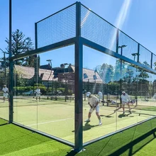 Waterproof Tensile Membrane Stadium Roof Tent for Paddle Tennis Field Cover Padel Court Roof Tent