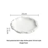 plato blanco poco profundo de 10 pulgadas