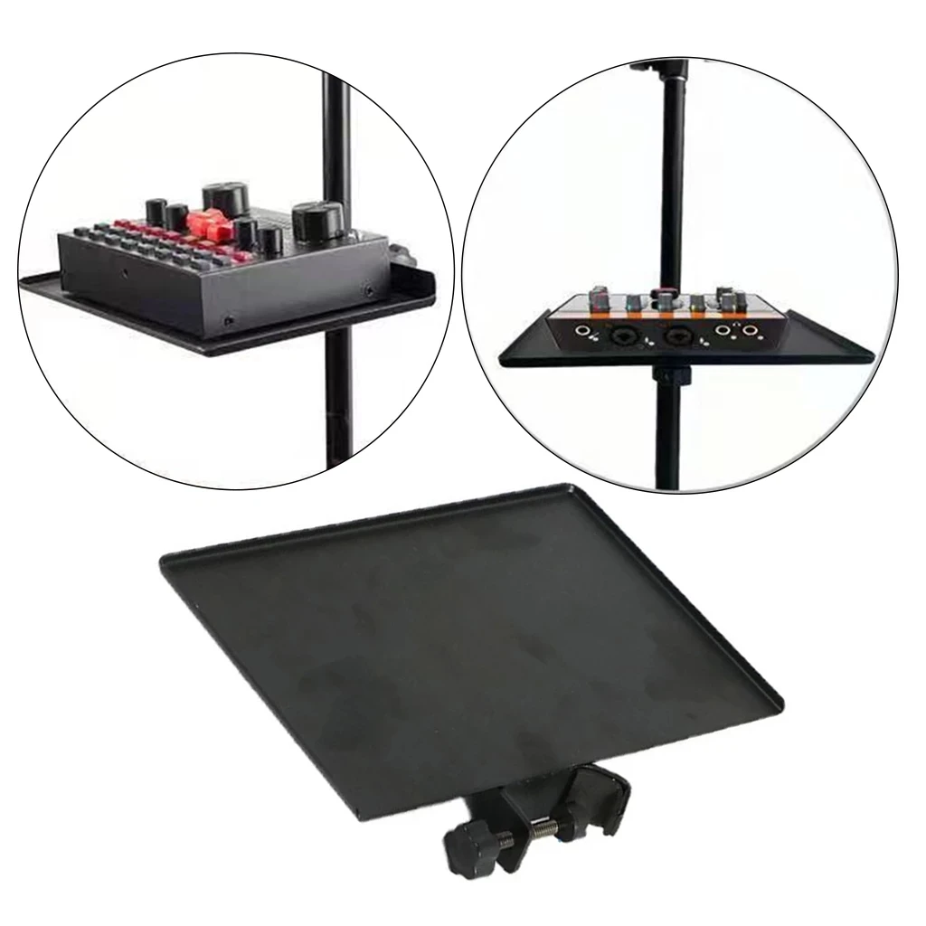 200x140mm Sound Card Tray Live Broadcast Microphone Rack Stand Tray