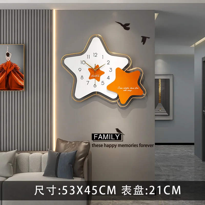 Wholesale Forhorloge Oversized Balloon Shape Metal Wall Clock Home Decor Watch Wall Clock Hanging Art Muralereloj De Pared