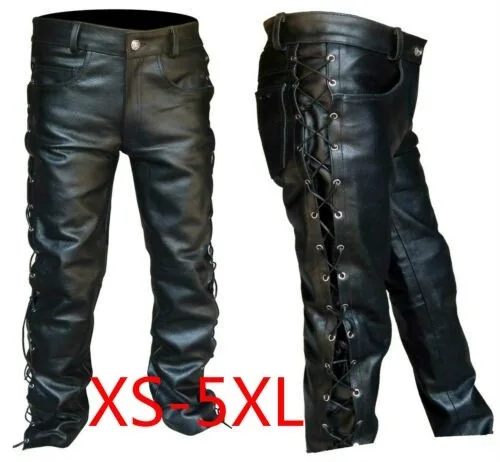 leather bell bottom pants mens