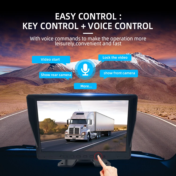 Wemaer 10.1 Inch AI Blind Spot Detection System Pedestrian & Vehicle Detection for Truck Trailer RV Vans Construction Vehicle manufacture