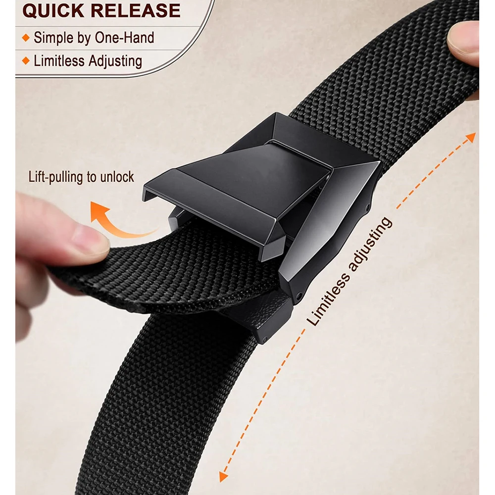 Wear-resistant Men Durable Tactical Belt Web Rigger Belt Stretch Men Sports Fishing Quick Release Tactical Belt